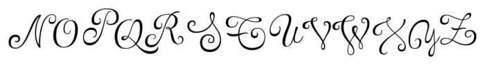 Tita Script Essential Font UPPERCASE