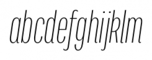 Titular Alt Light Italic Font LOWERCASE