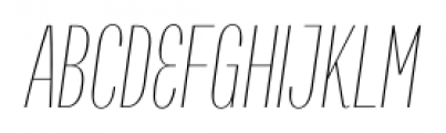 Titular Alt Thin Italic Font UPPERCASE