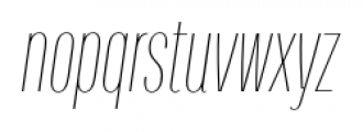 Titular Thin Italic Font LOWERCASE