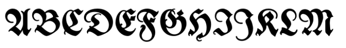 Tiemann Fraktur Font UPPERCASE