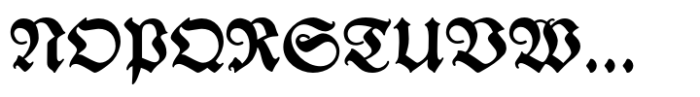 Tiemann Fraktur Font UPPERCASE
