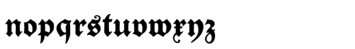 Tiemann Fraktur Font LOWERCASE