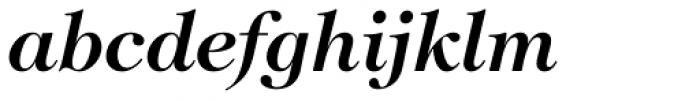 Tiffany Demi Italic Font LOWERCASE