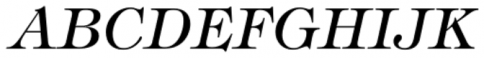 Tiffany Medium Italic Font UPPERCASE