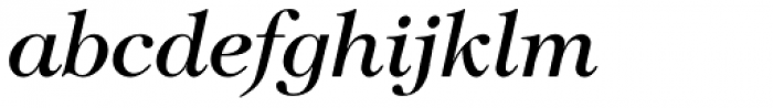 Tiffany Medium Italic Font LOWERCASE