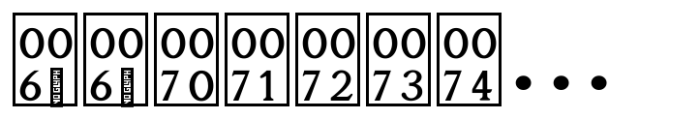 Tifinagh One Bold Font LOWERCASE