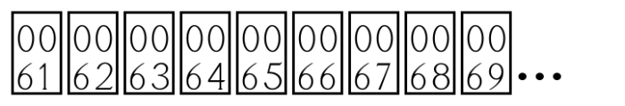 Tifinagh One Thin Font LOWERCASE