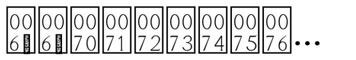 Tifinagh One Thin Font LOWERCASE