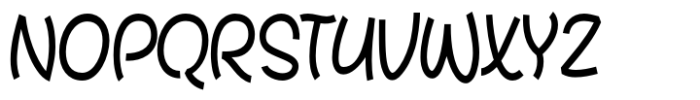 Tiggly Wiggly Regular Font UPPERCASE