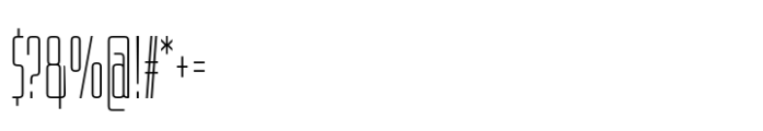 Tighten -Extra Light Font OTHER CHARS
