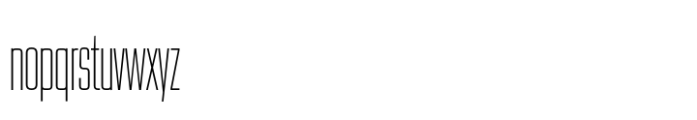 Tighten -Extra Light Font LOWERCASE