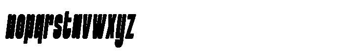 Tighton Oblique Font LOWERCASE