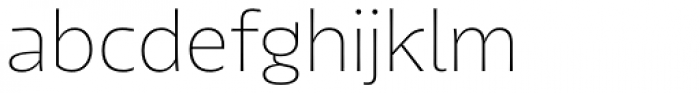 Tikal Sans ExtraLight Font LOWERCASE