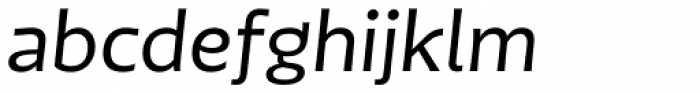 Tikal Sans SemiBold Italic Font LOWERCASE