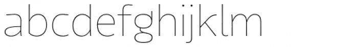Tikal Sans Thin Font LOWERCASE