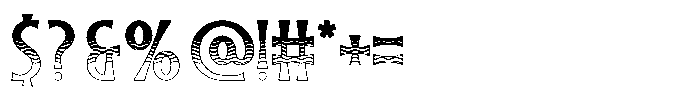 Tiki Tides Texture Font OTHER CHARS
