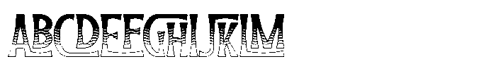 Tiki Tides Texture Font UPPERCASE