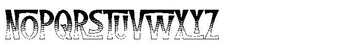 Tiki Tides Texture Font UPPERCASE