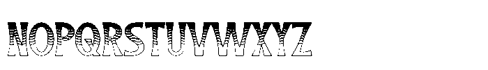 Tiki Tides Texture Font LOWERCASE