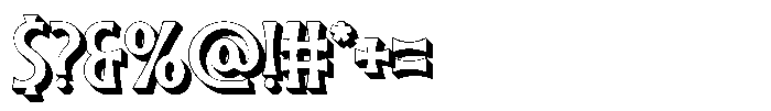 Tiki Tides Volume Font OTHER CHARS