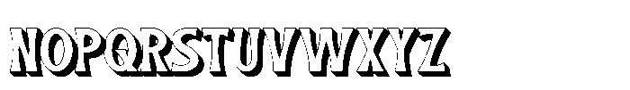 Tiki Tides Volume Font LOWERCASE