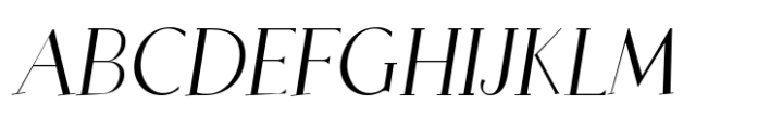 Tilaa Serif Regular Italic Font UPPERCASE