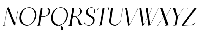 Tilaa Serif Regular Italic Font UPPERCASE
