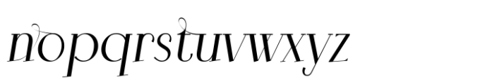 Tilaa Serif Regular Italic Font LOWERCASE