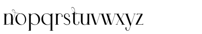 Tilaa Serif Regular Font LOWERCASE