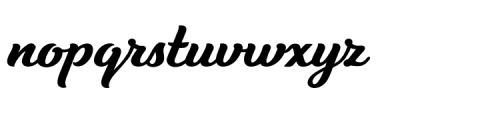Tilda Script Bold Font LOWERCASE