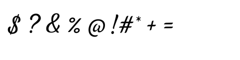 Tilda Script Light Font OTHER CHARS