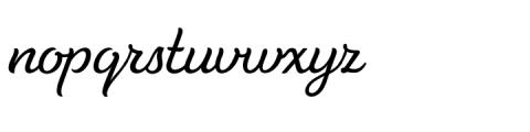 Tilda Script Light Font LOWERCASE