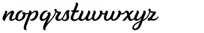 Tilda Script Regular Font LOWERCASE