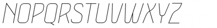 Tilda Thin Italic Font UPPERCASE