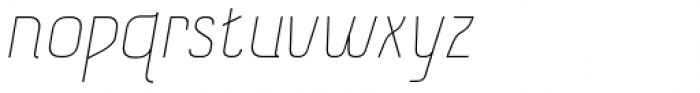 Tilda Thin Italic Font LOWERCASE