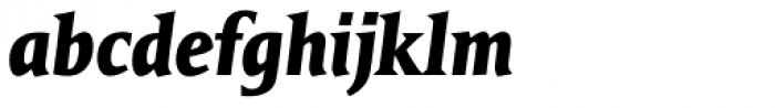 TilpSerif EF Ultra Bold Italic Font LOWERCASE