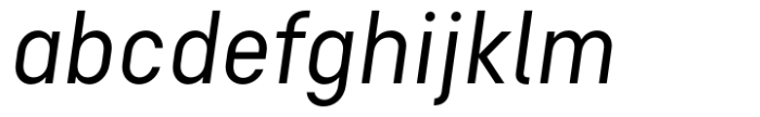 Tilson Regular Oblique Font LOWERCASE