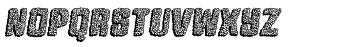 Timberwolf Blot Shadow Italic Font LOWERCASE