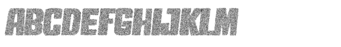 Timberwolf Stipple Italic Font UPPERCASE