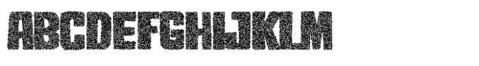 Timberwolf Stipple Font UPPERCASE