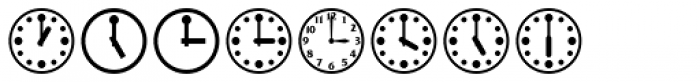 Time Clocks Font LOWERCASE