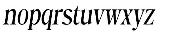 Timeless Memories Condensed Oblique Font LOWERCASE