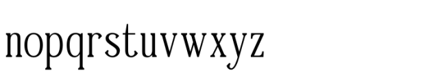 Timeless Silvera Regular Font LOWERCASE