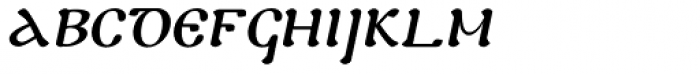 Timenhor Oblique Font LOWERCASE
