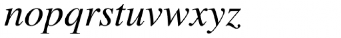 Times Italic Old Style Figures Font LOWERCASE