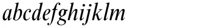 Times New Roman MT Std Cond Italic Font LOWERCASE