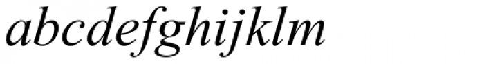 Times New Roman Pro PS Greek Italic Font LOWERCASE