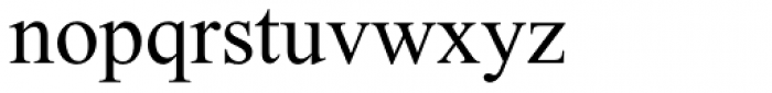 Times New Roman Pro PS Regular Font LOWERCASE