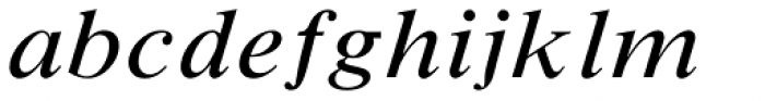 Times New Roman Small Text Std Italic Font LOWERCASE